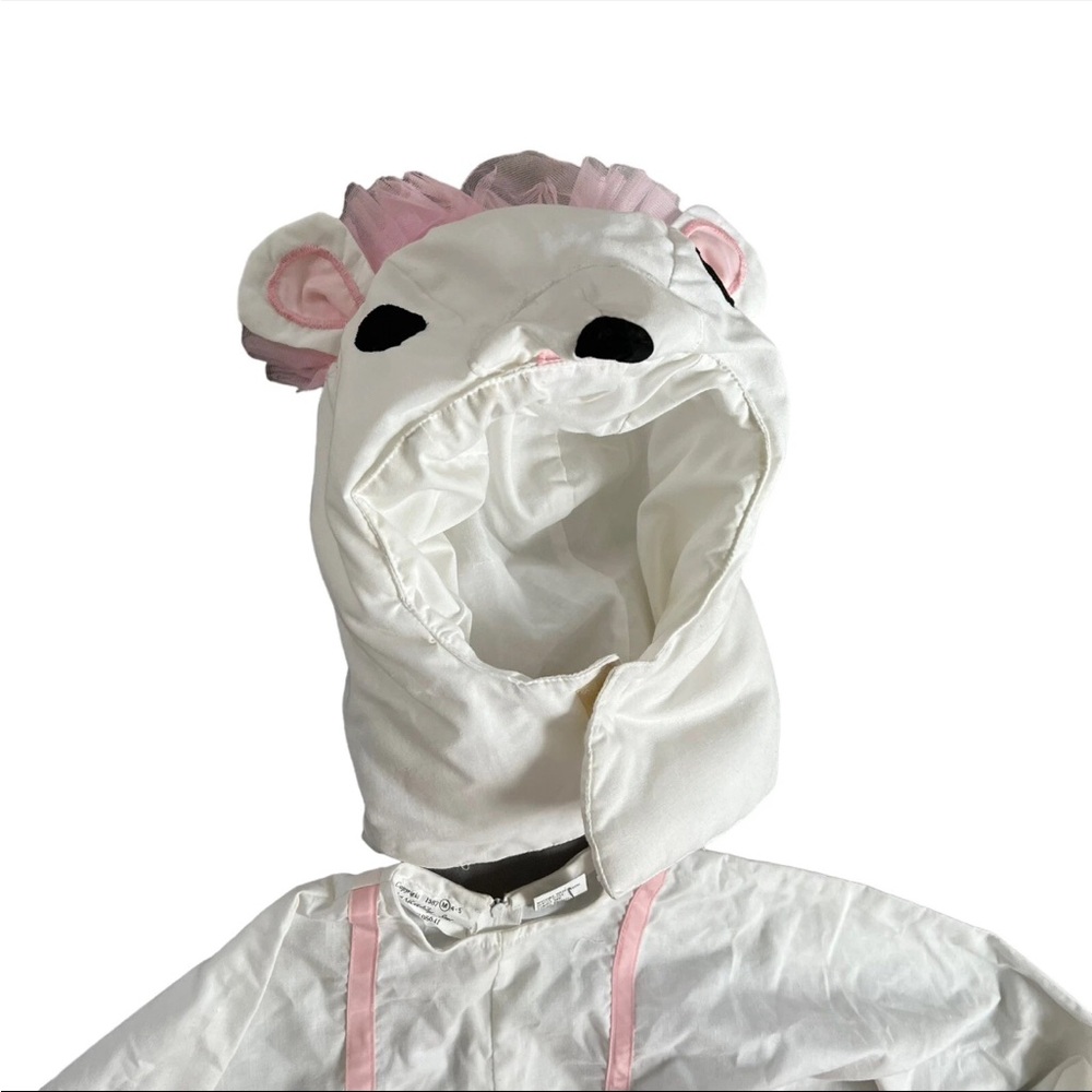 Retro 80s Halloween costume ballet mouse whimsicality inc girls size 5 6 white - Picture 3 of 10